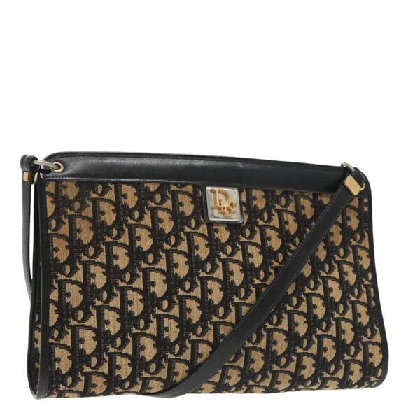 DIOR Trotter Canvas Shoulder Bag Navy - Picture 1 of 16
